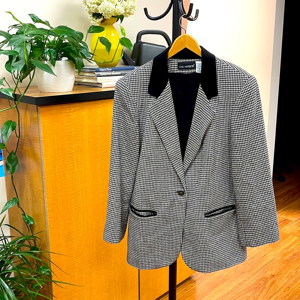 Vintage oversized wool blazer size 14